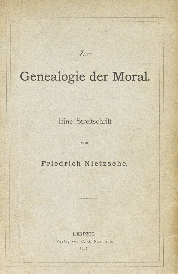 Friedrich Nietzsche - Nietzsche. 4 Werke.