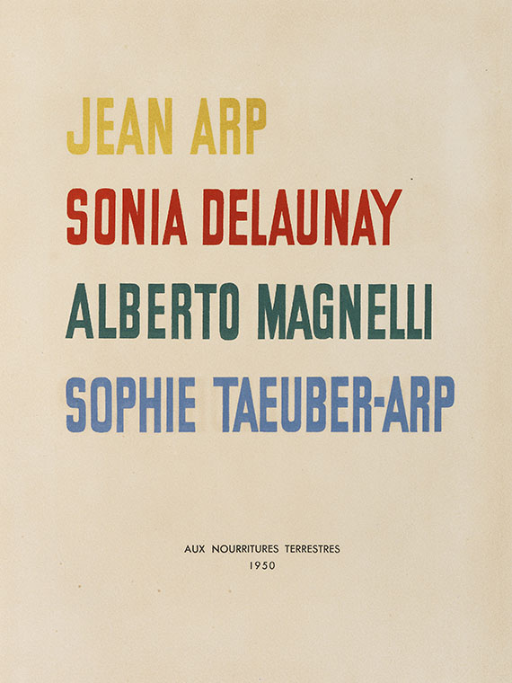 Hans (Jean) Arp - Album Arp, Delaunay u. a. - Weitere Abbildung