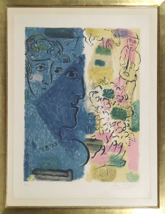 Marc Chagall - Le profil bleu - Rahmenbild