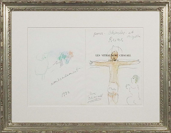 Marc Chagall - Offrande au Christ en croix - Rahmenbild