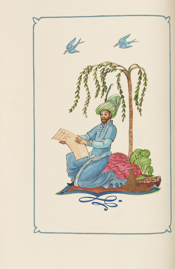 Omar Kayyam - Estances. Calligraphic manuscript - Weitere Abbildung