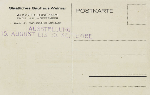 Wolfgang Molnar - Bauhaus-Postkarte - Weitere Abbildung