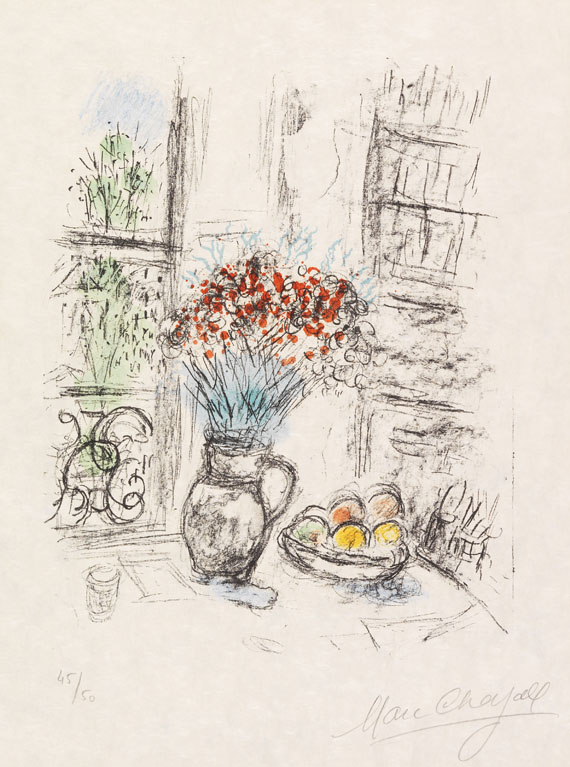 Marc Chagall - Les Roses pompons