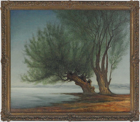 Franz Lenk - Weiden am Wasser - Rahmenbild