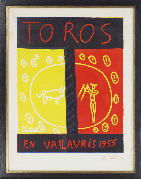 Pablo Picasso - Toros en Vallauris 1955 - Rahmenbild