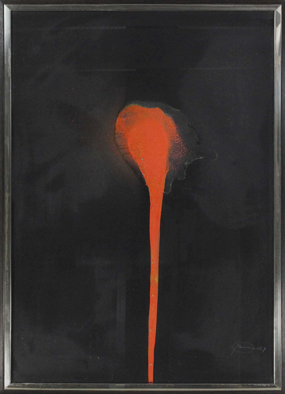 Otto Piene - Ohne Titel (Feuerblume) - Rahmenbild