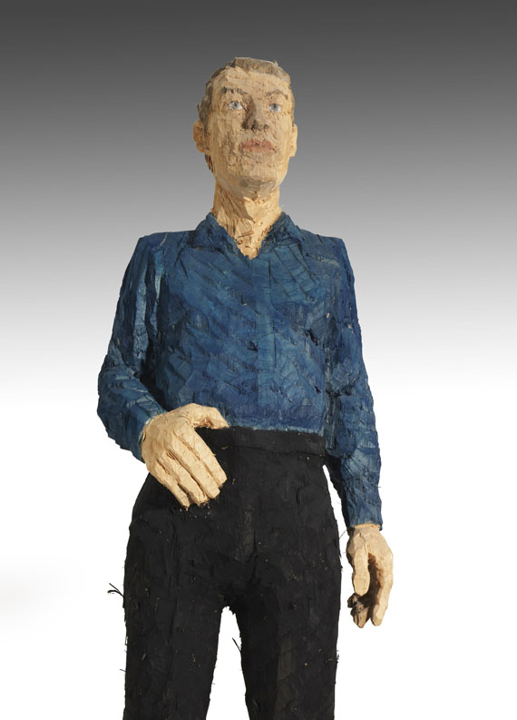 Stephan Balkenhol - Mann mit blauem Hemd - Weitere Abbildung