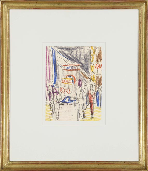 Ernst Ludwig Kirchner - Straßenszene (Berlin) - Rahmenbild