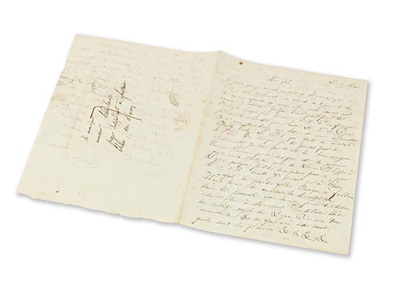 Charles Baudelaire - Eigenhändiger Brief 1833 - Weitere Abbildung