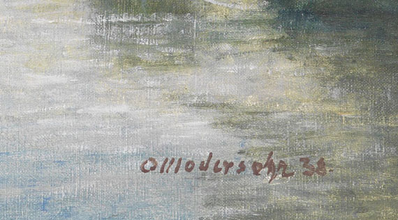 Otto Modersohn - Landschaft mit Weiher - Weitere Abbildung