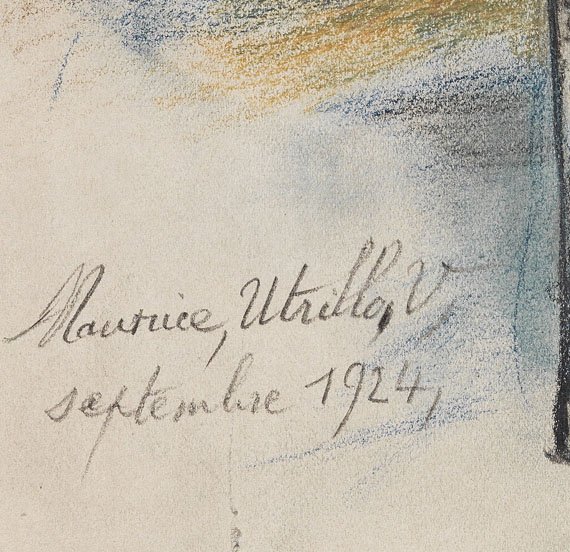 Maurice Utrillo - Le vin d?Utrillo (La bouteille et les verres)