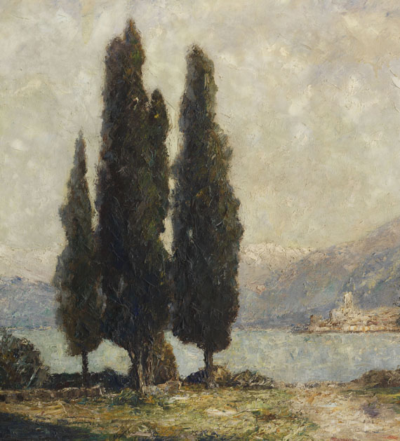 Otto Pippel - Blick auf Malcesine am Gardasee - Weitere Abbildung