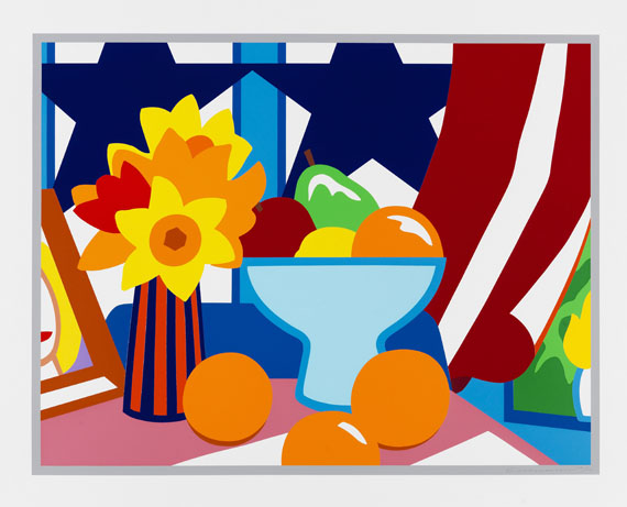 Tom Wesselmann - Still Life with blowing curtain (red)