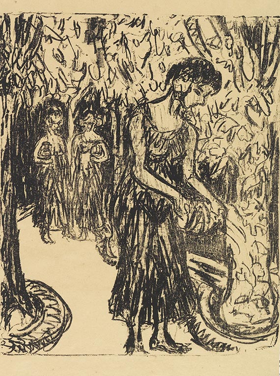 Ernst Ludwig Kirchner - Bilder zum Drama "Sakuntula" von Kalisada - Weitere Abbildung