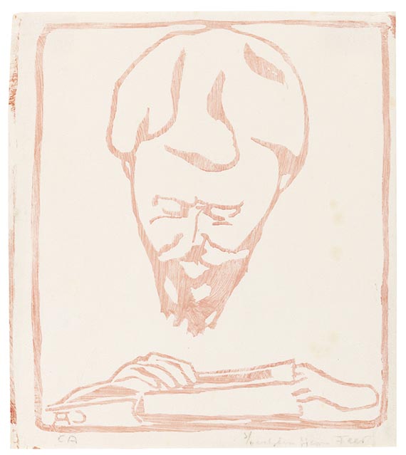 Cuno Amiet - Giovanni Giacometti beim Lesen