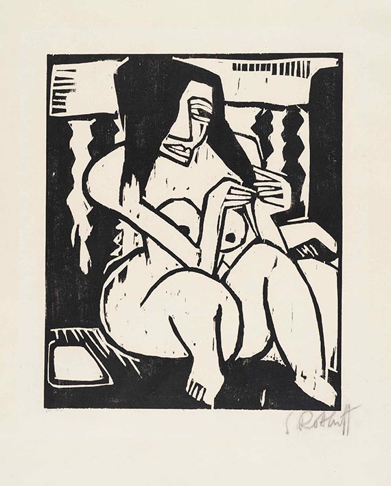 Karl Schmidt-Rottluff, Frau mit aufgelöstem Haar