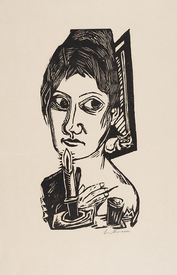 Max Beckmann - Frau mit Kerze