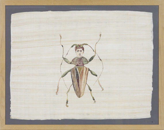 Cornelia Schleime - Der Käfer (aus der Folge der "Mutationen") - Rahmenbild