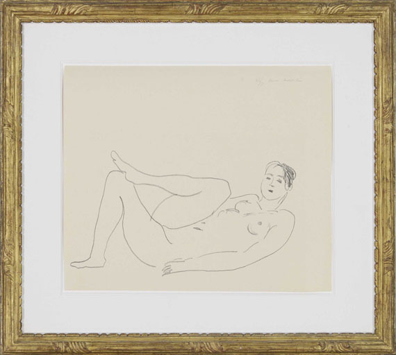Henri Matisse - Nu couché, jambe repliée - Étude de jambes - Rahmenbild