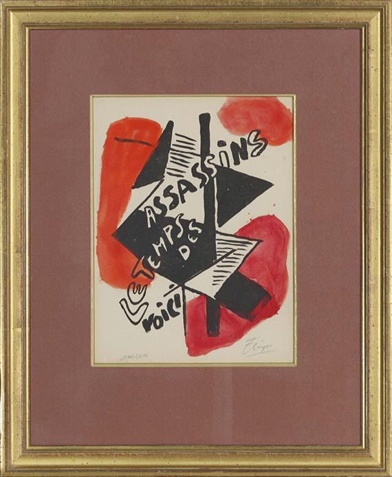 Fernand Léger - Matinee d?ivresse Assassins le Temps (Voici le Temps des Assassins) - Rahmenbild