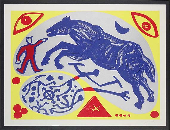 Penck (d.i. Ralf Winkler) - Das blaue Pferd und der Mongole
