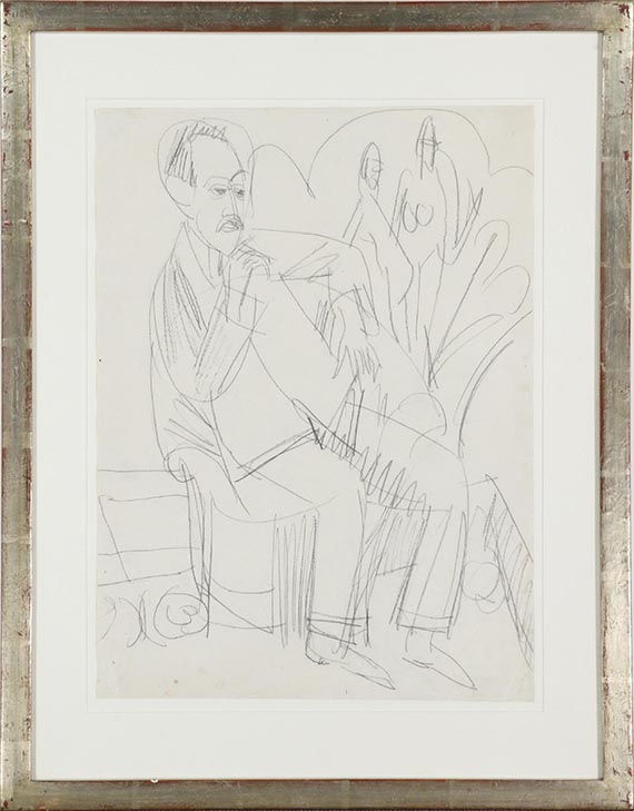 Ernst Ludwig Kirchner - Gewecke im Sessel - Rahmenbild