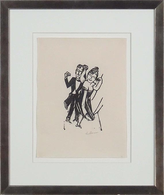Max Beckmann - Kleines tanzendes Paar - Rahmenbild