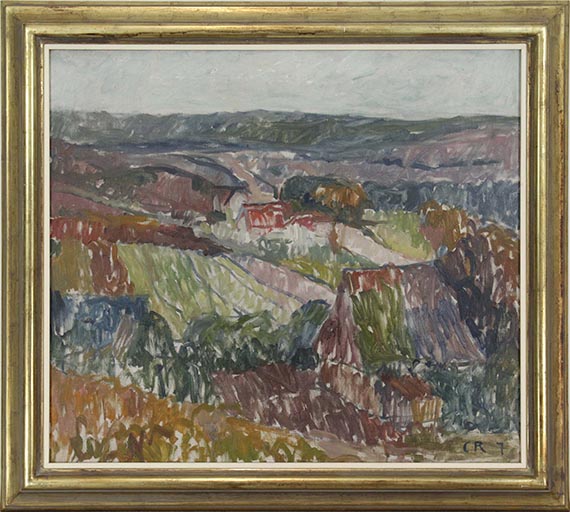 Christian Rohlfs - Landschaft bei Hetschburg - Rahmenbild