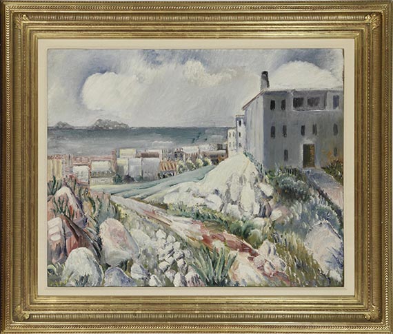 Paul Kleinschmidt - Landschaft bei Marseille - Rahmenbild