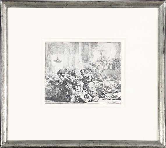 Rembrandt van Rijn - Christus vertreibt die Geldwechsler aus dem Tempel