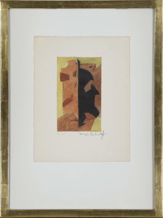 Serge Poliakoff - Composition orange - Rahmenbild