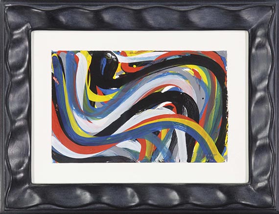 Sol LeWitt - Wavy Brushstrokes - Rahmenbild