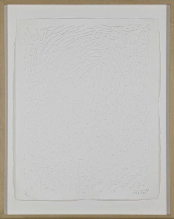 Günther Uecker - Strömung III - Rahmenbild