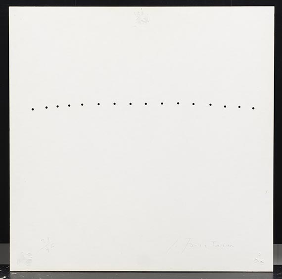 Lucio Fontana - Teatrino (schwarz I) - Rückseite