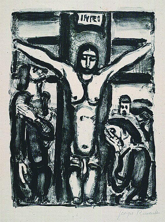 Georges Rouault - Christ en Croix (de face)