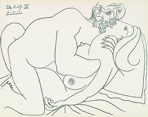 Pablo Picasso - 4 Bll. Frauenakte