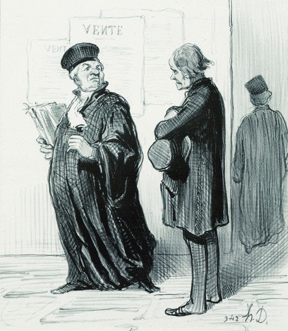 Honoré Daumier - 2 Bll.: Ne manquez pas de me répliquer. Mon cher Monsieur, il m