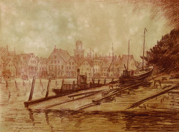 Albert Johannsen - Helling am Husumer Hafen