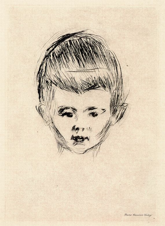 Edvard Munch - 2 Bll.: Andreas Schwarz. Head of a Woman