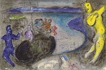Marc Chagall - Traum des Feldherrn Bryaxis