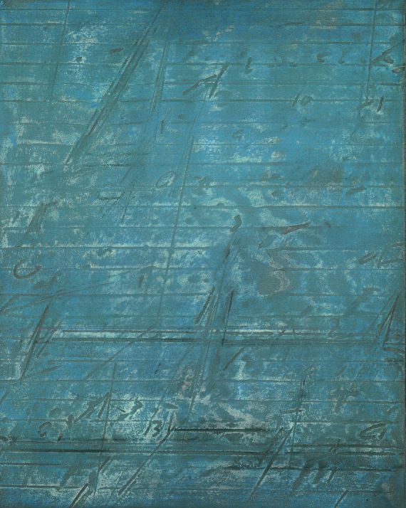 Karl Fred Dahmen - Ohne Titel (Blaues Relief)