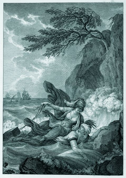 Jean de La Fontaine - Contes et nouvelles. Illustr. nach Fragonard. 2 Bde. 1795.