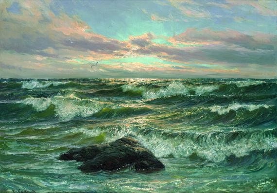Patrick von Kalckreuth - Sonnenuntergang am Meer