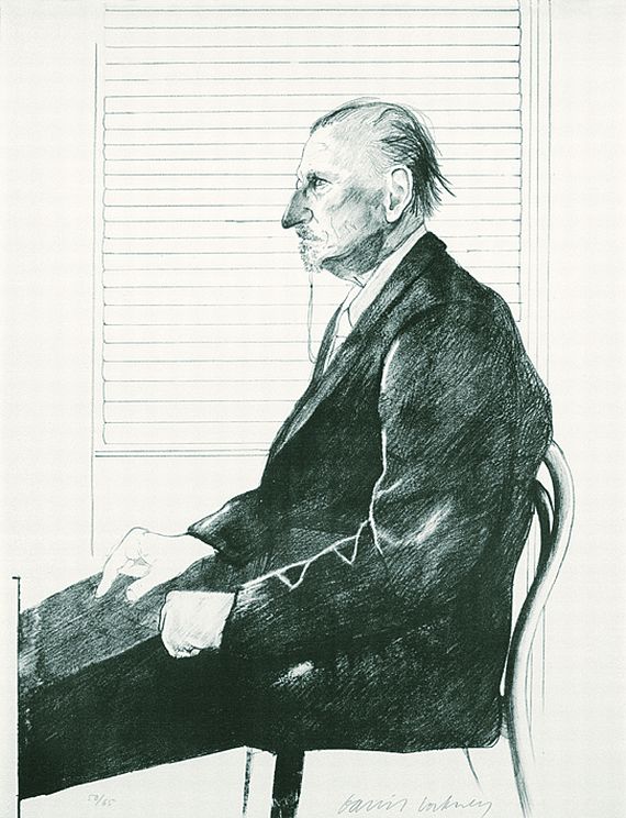 David Hockney - Portrait of Felix H. Man (The print collector)
