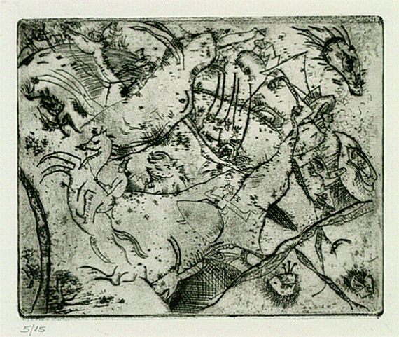 Wassily Kandinsky - Radierung 1916 - No. III