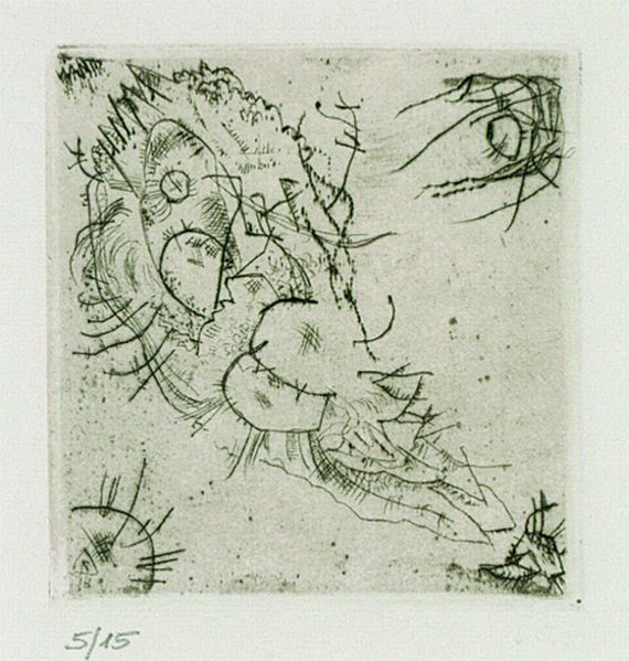Wassily Kandinsky - Radierung 1916 - No. IV