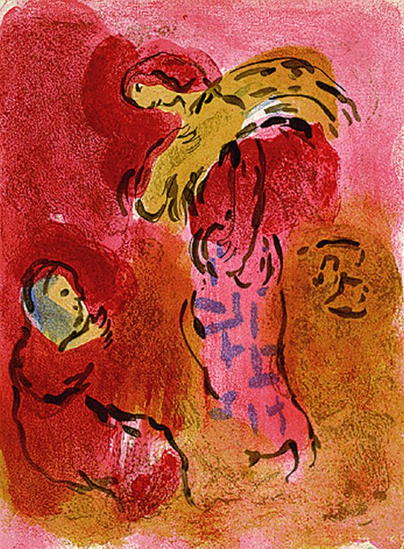 Marc Chagall - 2 Bll.: Ährenleserin Ruth. Ruths Treffen mit Boas