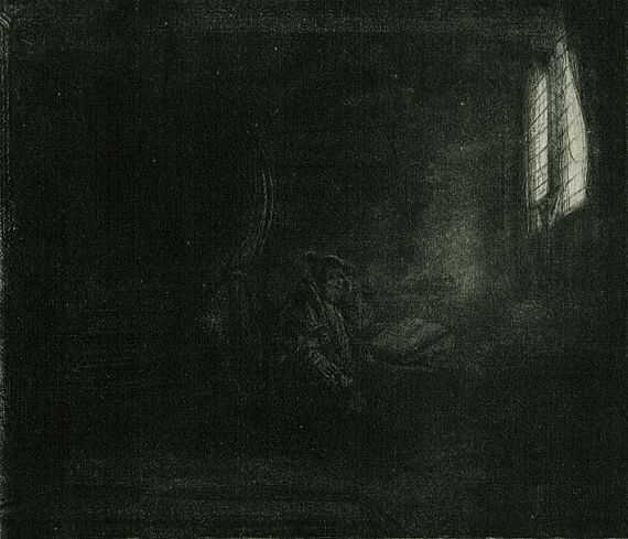 Harmensz. van Rijn Rembrandt - Der heilige Hieronymus im Zimmer