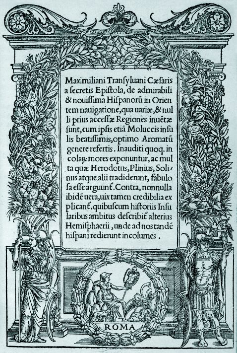 Maximilianus Transsylvanus - Caesaris a secretis epistola