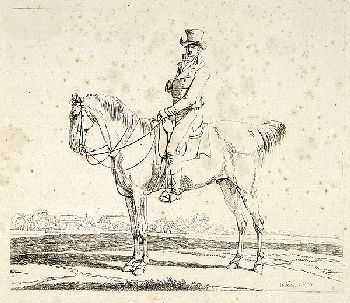 Wilhelm von Kobell - Reiter von hinten